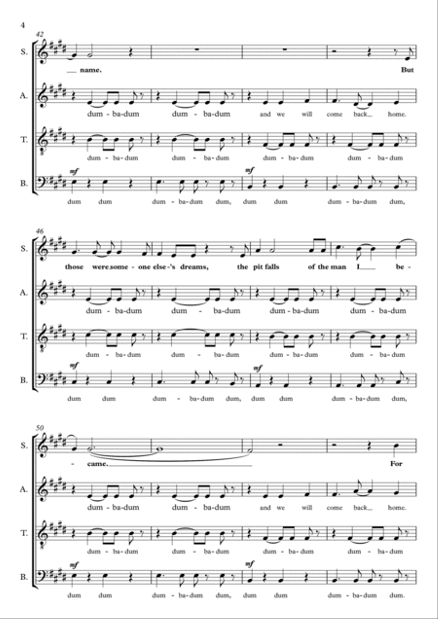 From Now On 4-Part scores gallery preview page 4