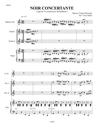 Montalbano Noir Concertante - Score Only