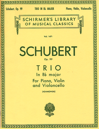 Book cover for Trio in B Flat, Op. 99