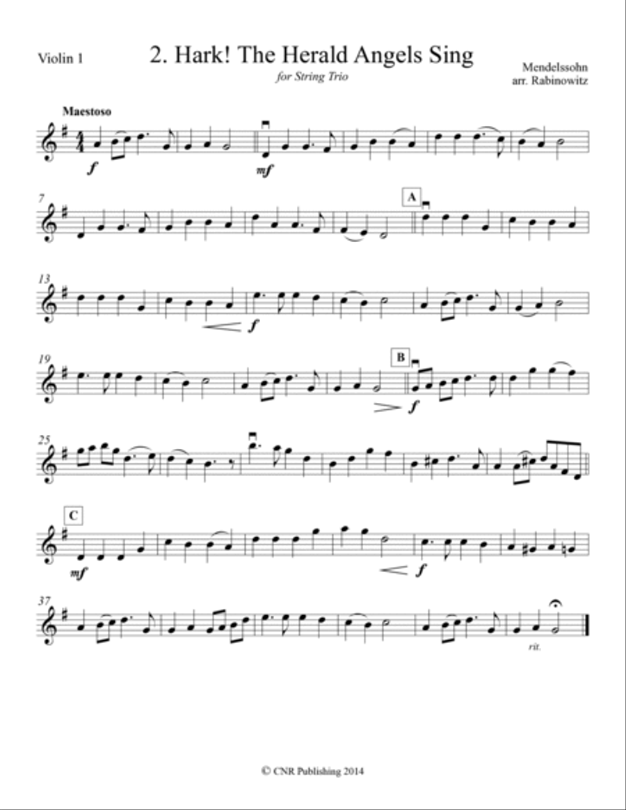 Holiday Classics for String Trio String Trio scores gallery preview page 4
