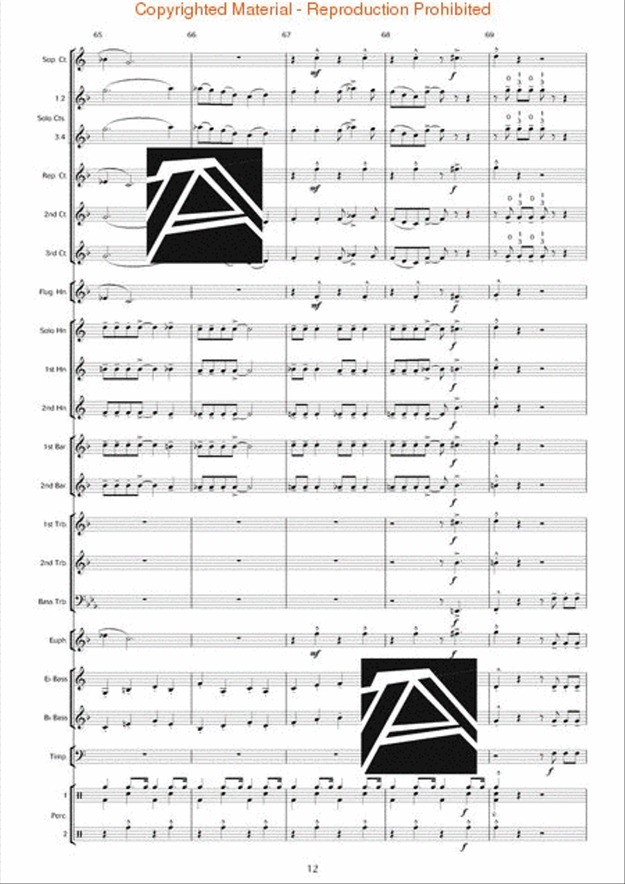 Rapsodia Borealis (for Trombone & Piano) Piano Accompaniment scores gallery preview page 13