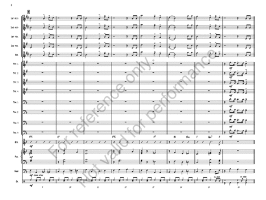 Happy Birthday Jazz Ensemble scores gallery preview page 4