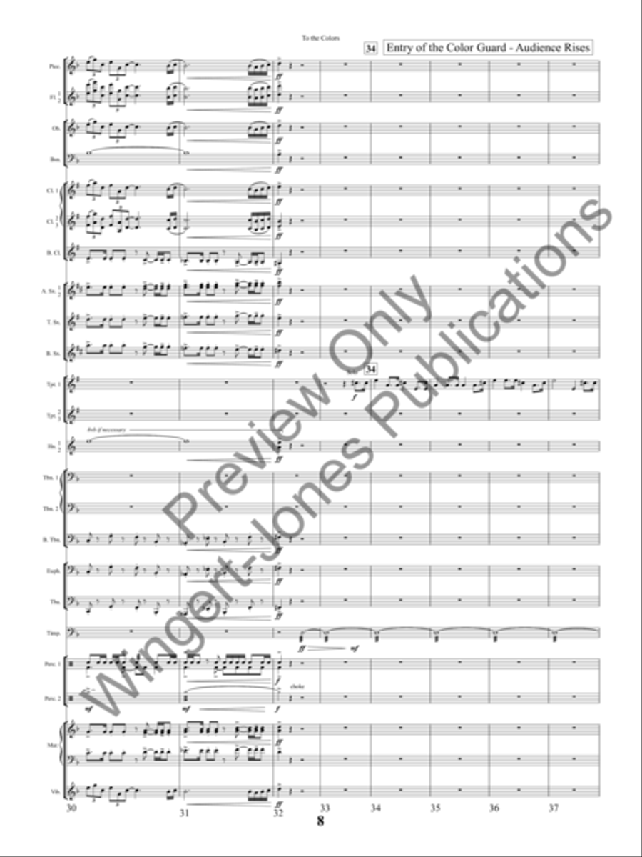 To The Colors Concert Band scores gallery preview page 11