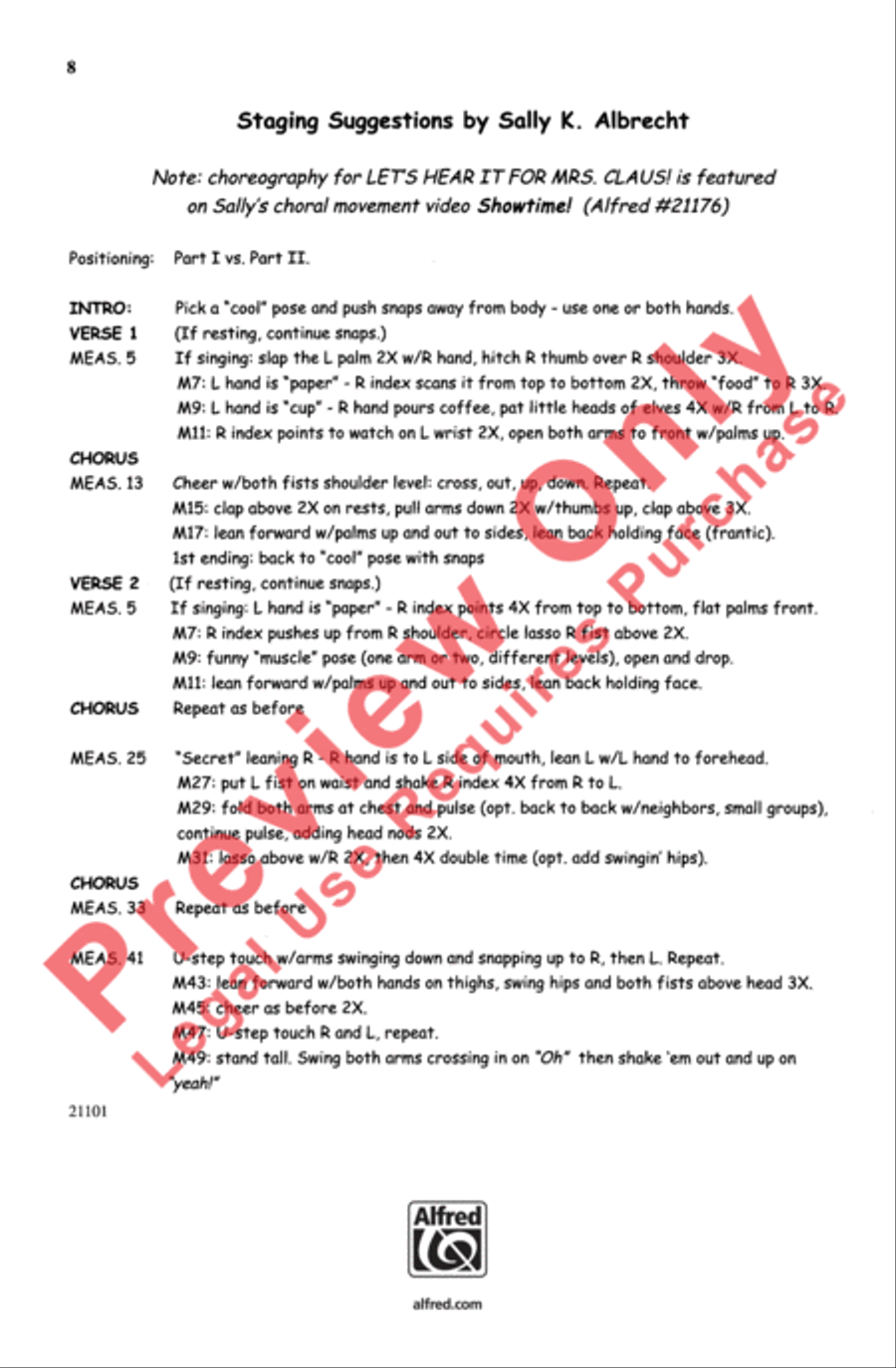 Let's Hear It for Mrs. Claus! 2-Part scores gallery preview page 8
