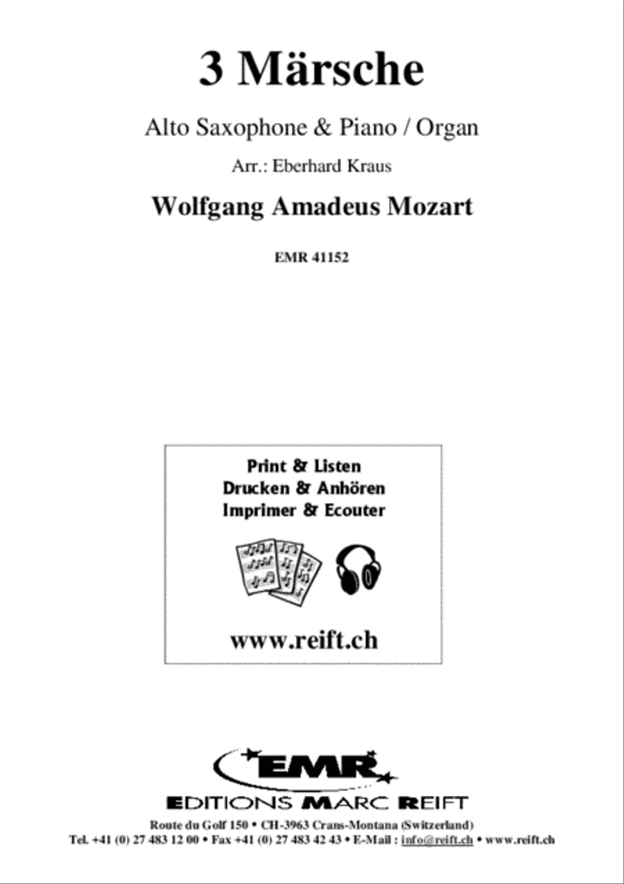 3 Marsche Alto Saxophone scores gallery preview page 2