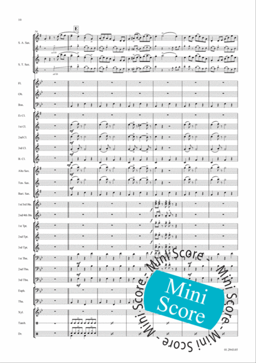 Yakety Sax Concert Band scores gallery preview page 17
