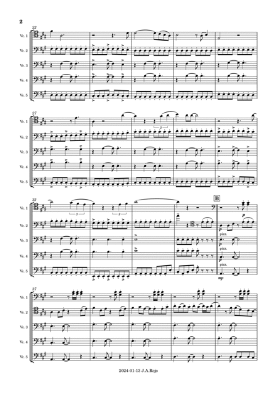 I Was Born To Love You String Quintet scores gallery preview page 2