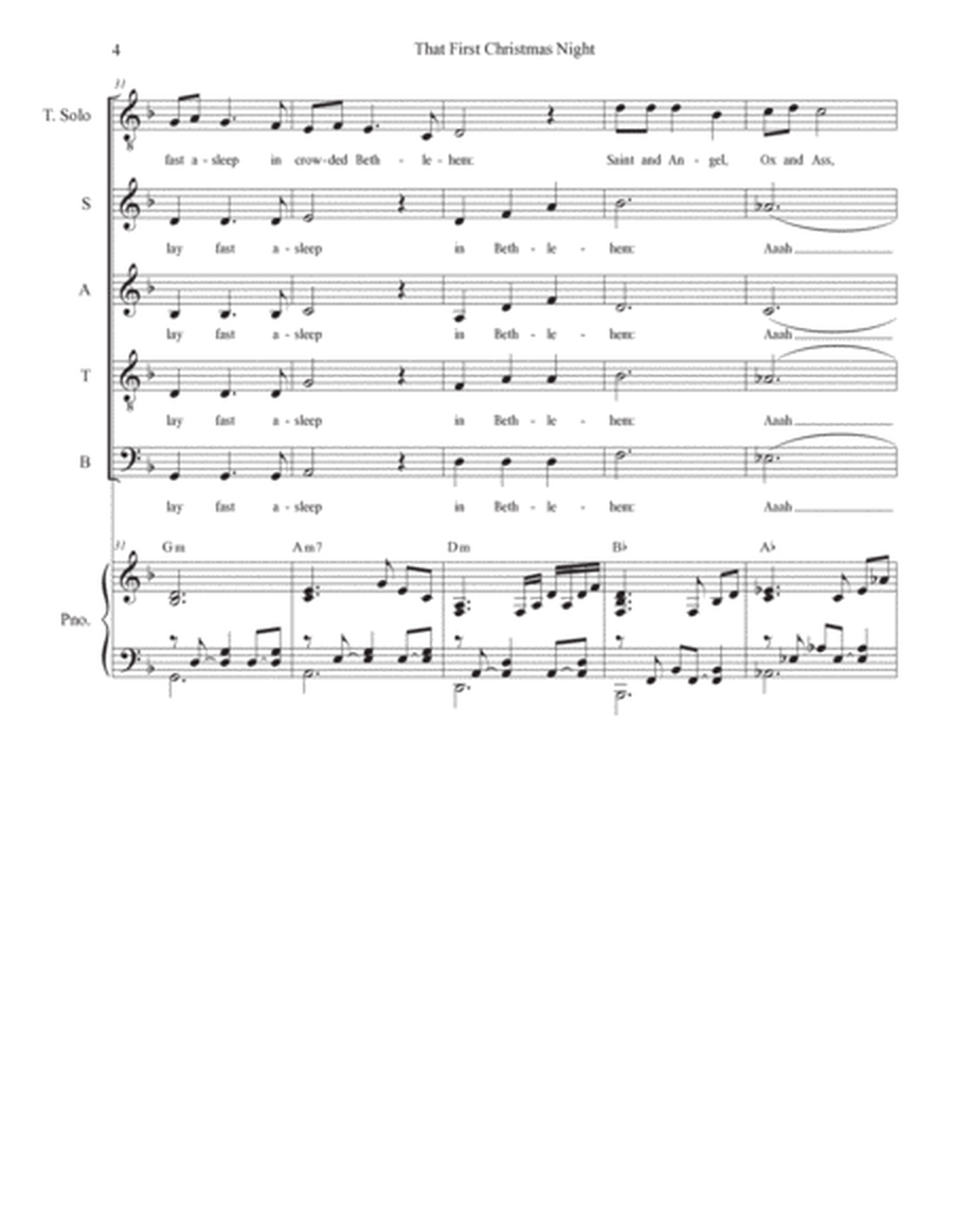 That First Christmas Night (Tenor Solo & SATB) image number null