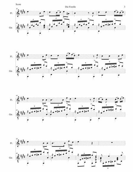 Die Forelle (The Trout) for flute and guitar image number null