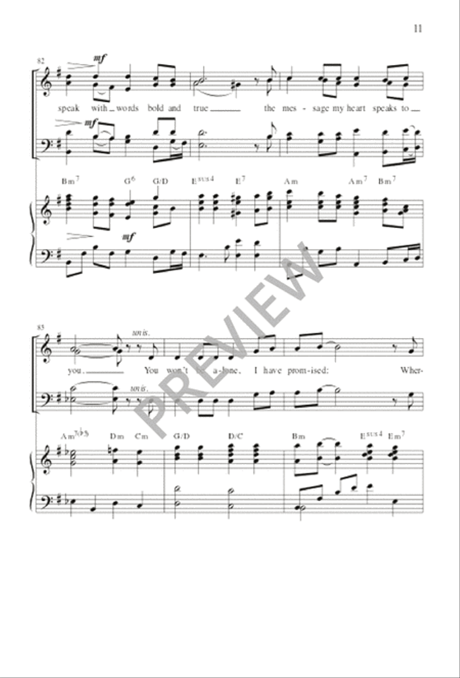 Covenant Hymn - SATB edition 4-Part scores gallery preview page 12