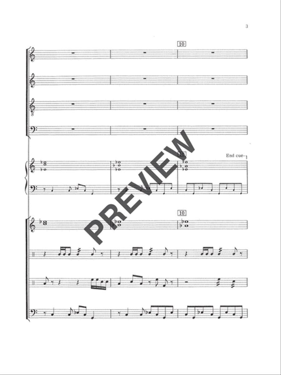 Beat! Beat! Drums! (Full Score) Choir scores gallery preview page 4