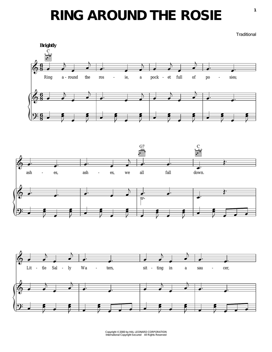 Ring Around The Rosie Ring Around The Rosie Guitar scores gallery preview page 1