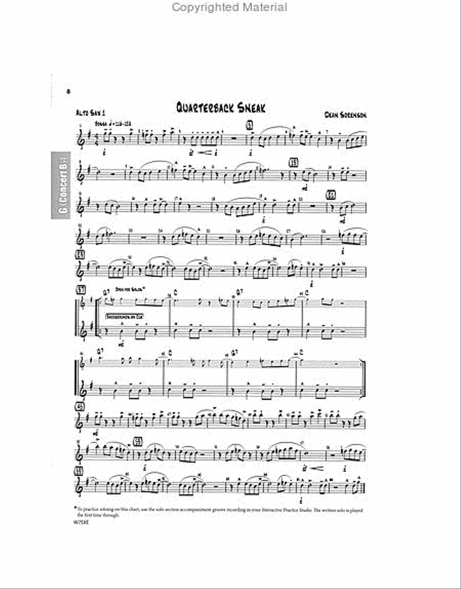 First Place for Jazz 1st & 2n Alto Saxophone Alto Saxophone scores gallery preview page 4
