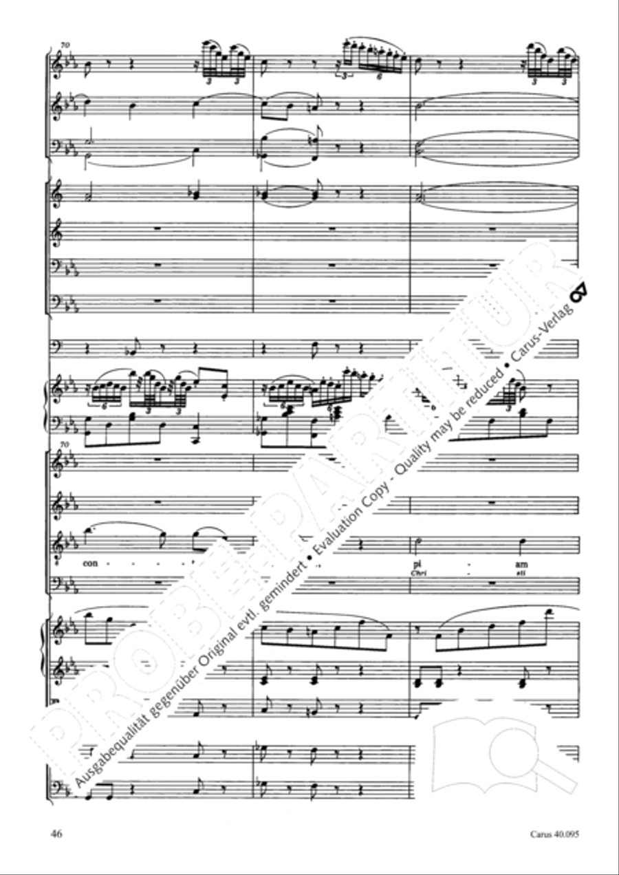 The Seven Words (Die Sieben Worte) 4-Part scores gallery preview page 61
