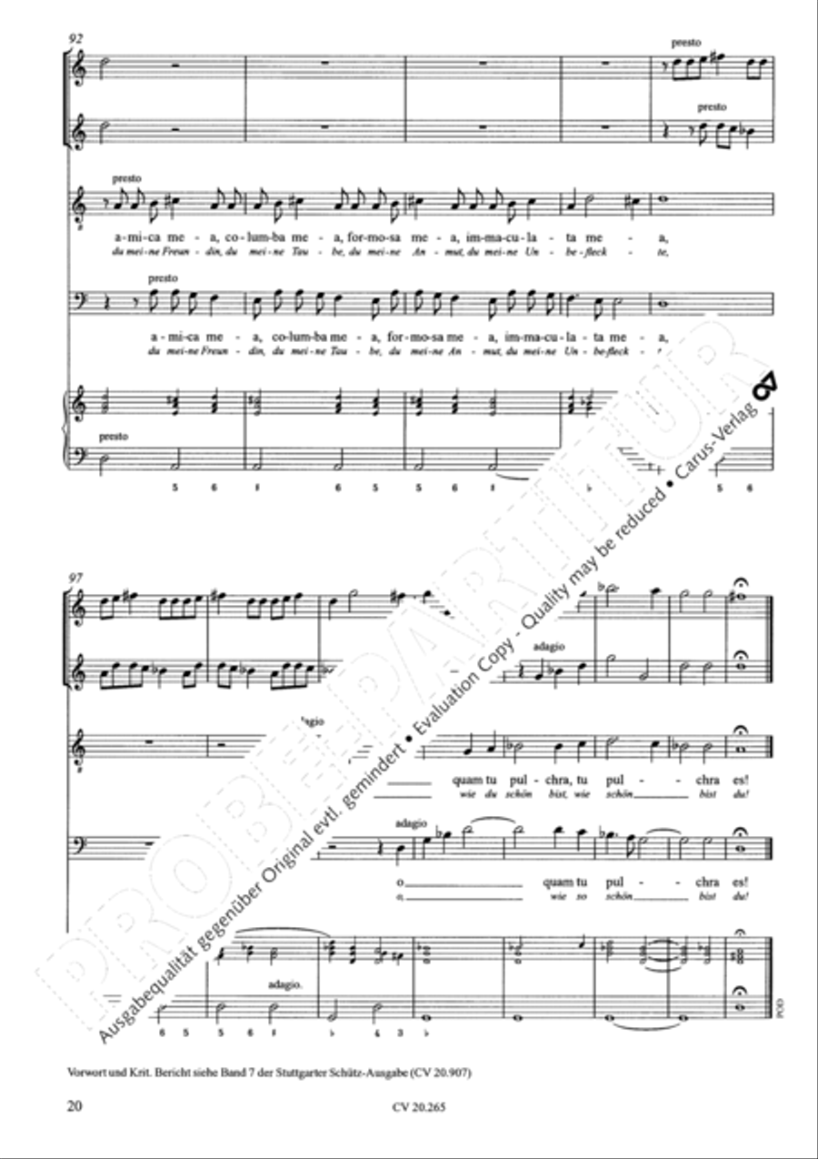 O quam tu pulchra es; Veni de Libano Score scores gallery preview page 21