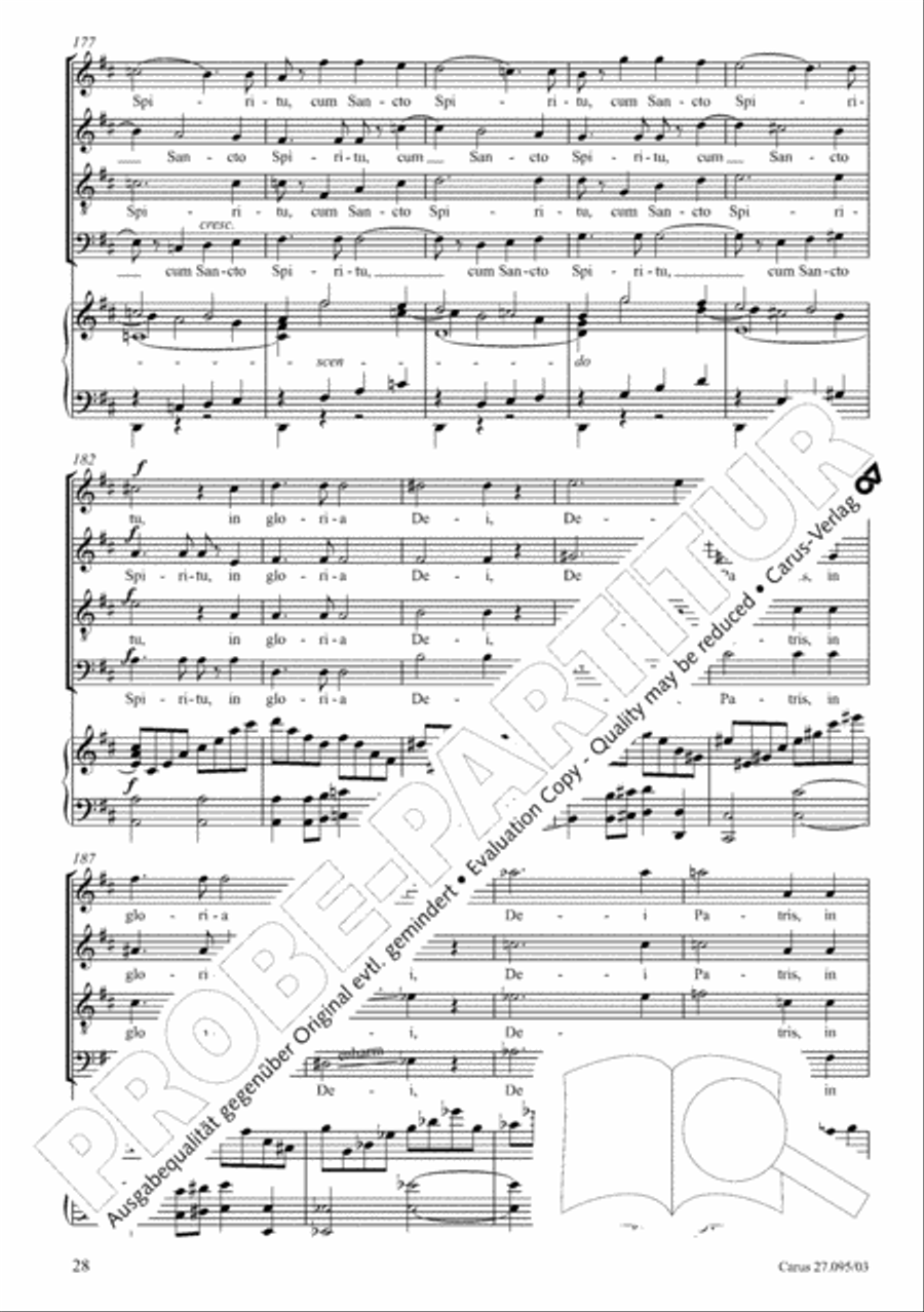 Messe solennelle de sainte Cecile STB scores gallery preview page 29