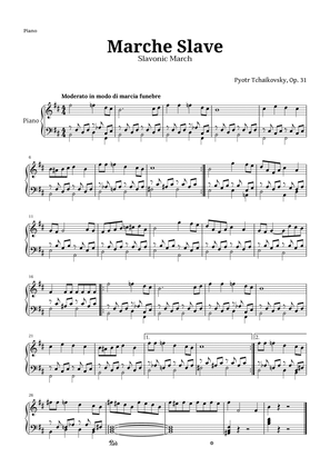 Marche Slave by Tchaikovsky for Piano