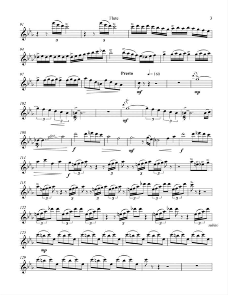 The Disgruntled Pied Piper Flute Solo scores gallery preview page 3