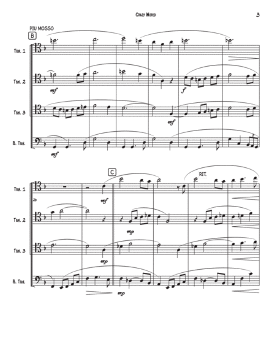 Crazy World Brass Ensemble scores gallery preview page 5
