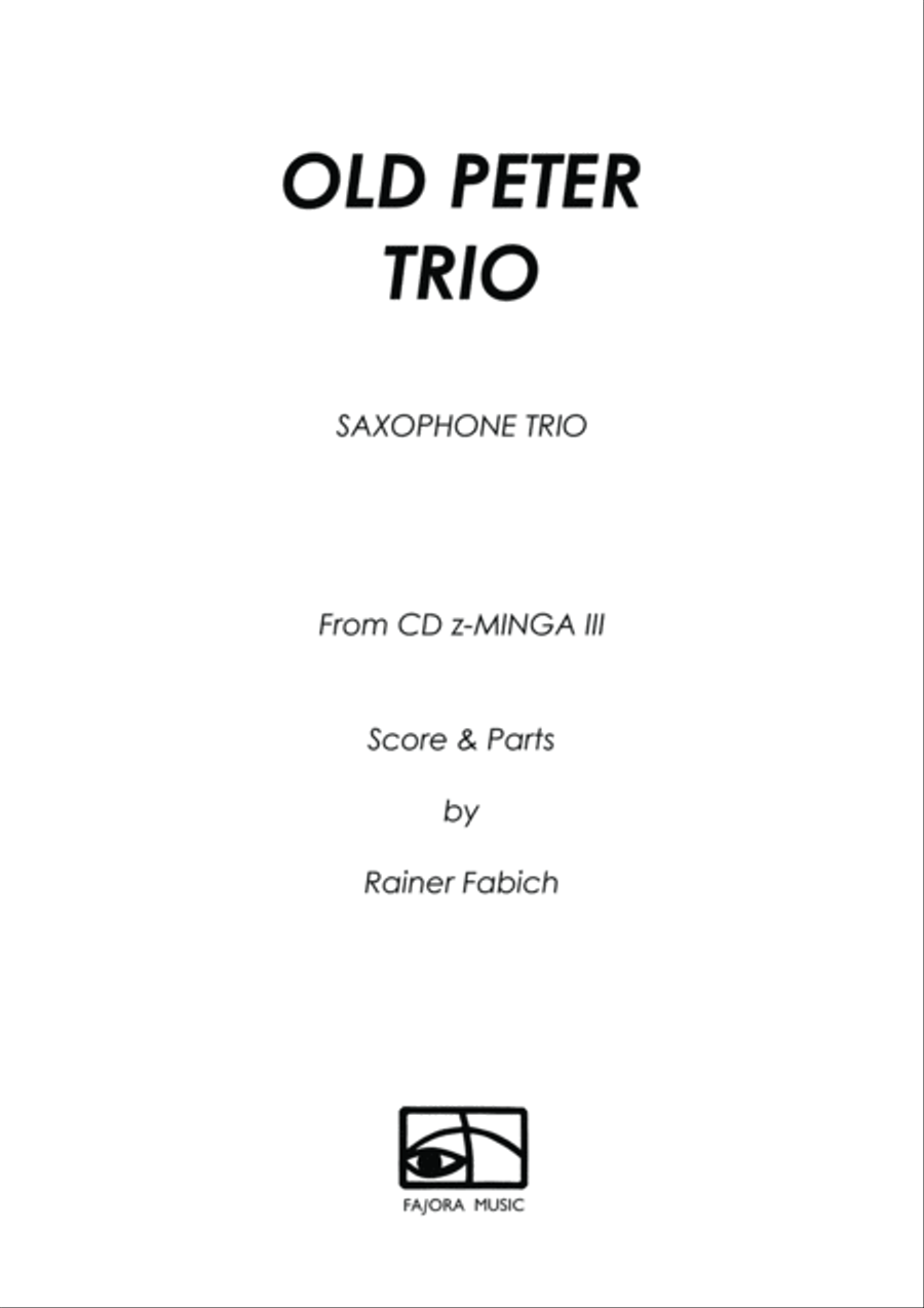 OLD PETER TRIO for Saxophone Trio Woodwind Trio scores gallery preview page 3