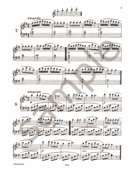 24 Five-Finger Exercises Op. 777 for Piano