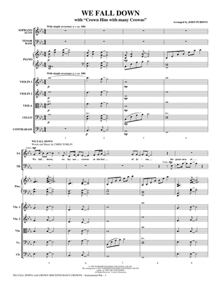 We Fall Down (with Crown Him With Many Crowns) - Full Score