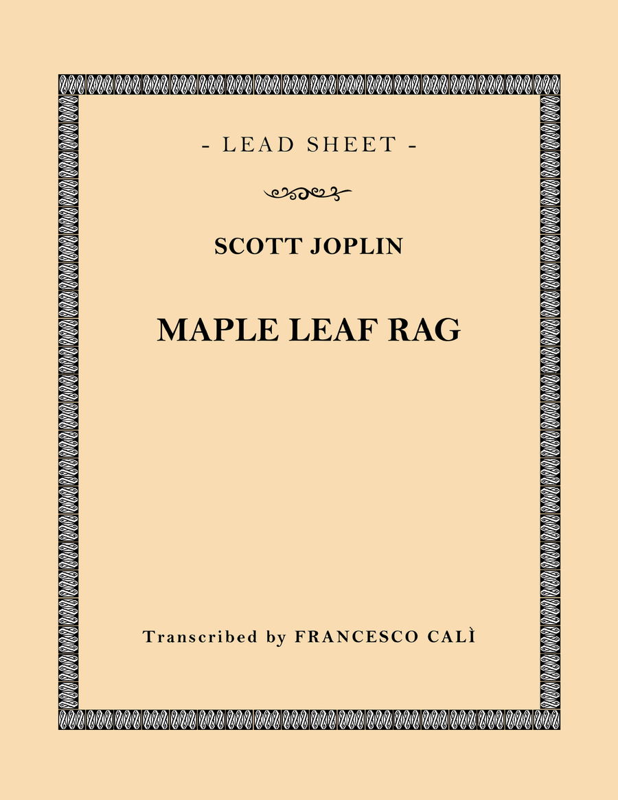 Maple Leaf Rag Piano scores gallery preview page 1