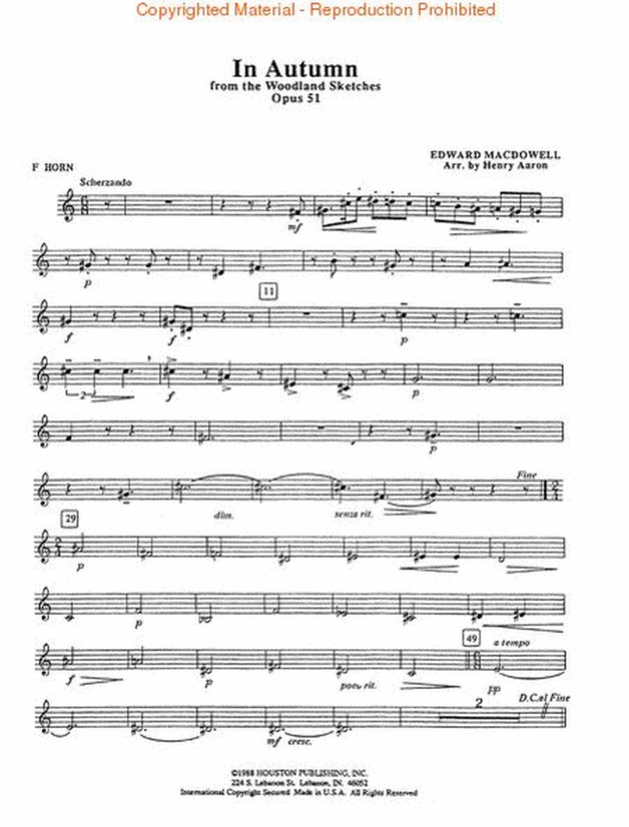 Encore Pieces For Woodwind Quintet, Vol. 1 - Horn In F