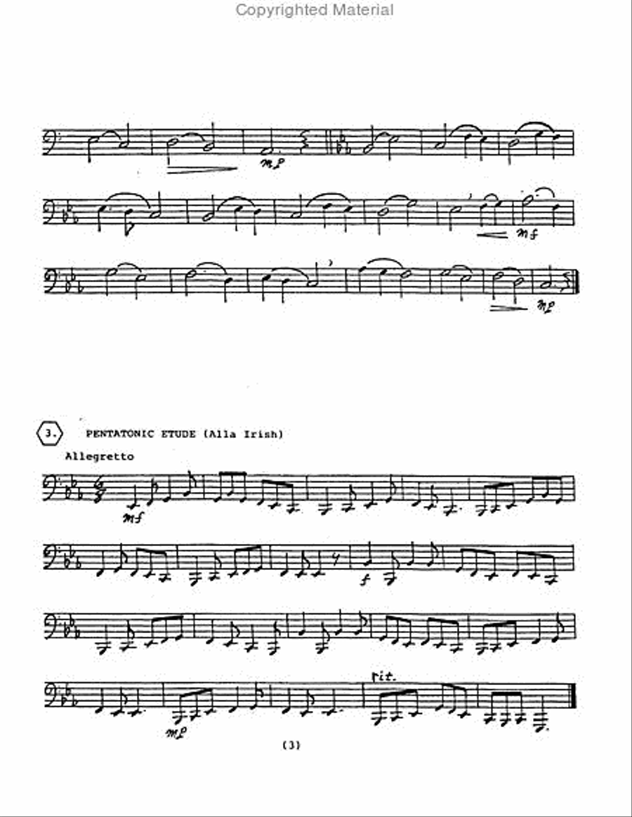 Tuba Etudes at the Elementary Level Tuba scores gallery preview page 4
