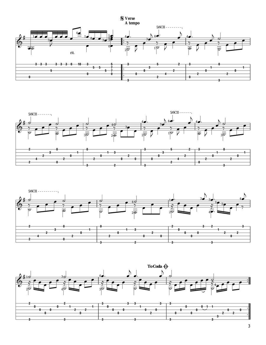 Good Night Good Night Acoustic Guitar scores gallery preview page 2