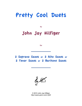 Pretty Cool Duets for Saxophones