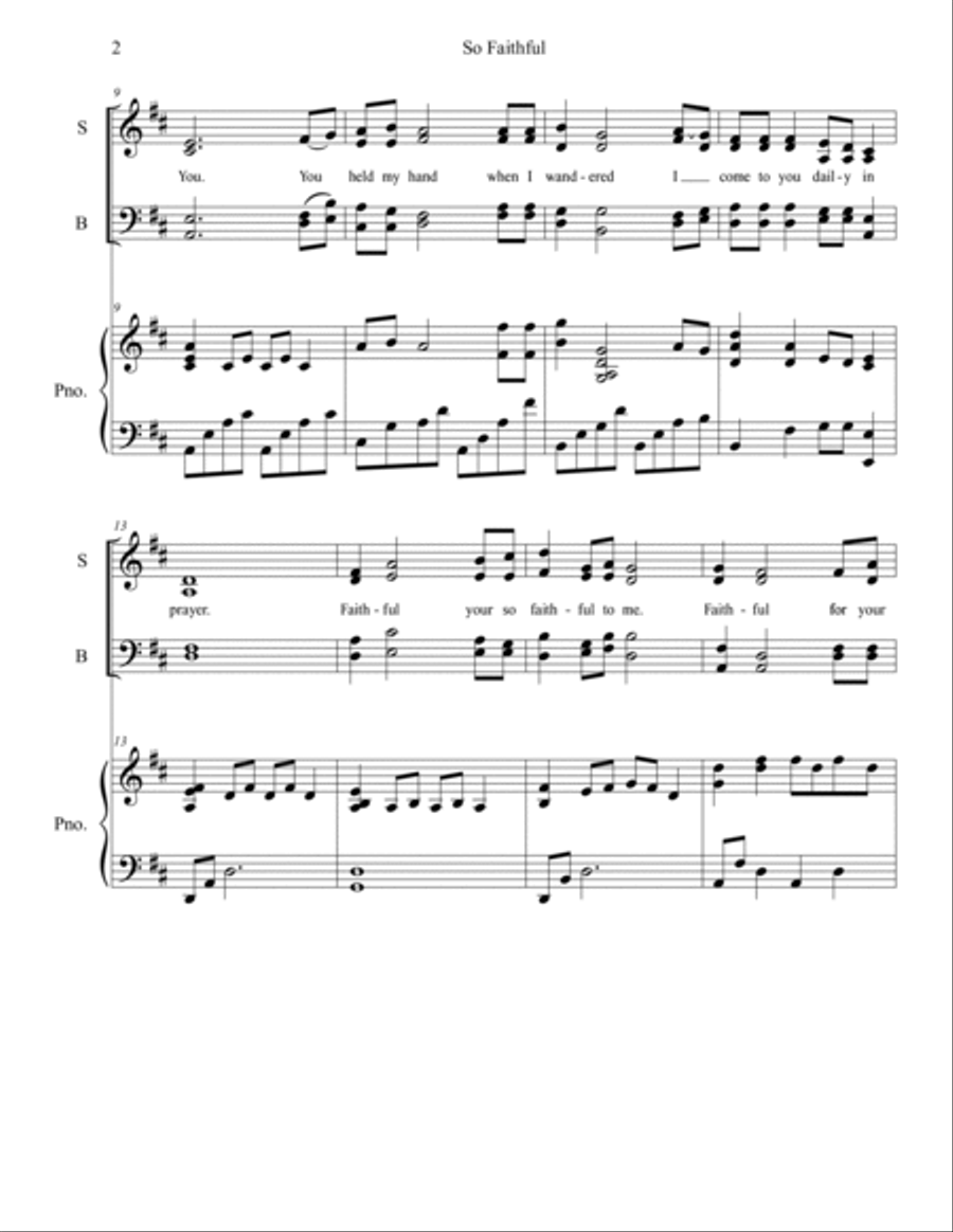 So Faithful 4-Part scores gallery preview page 2