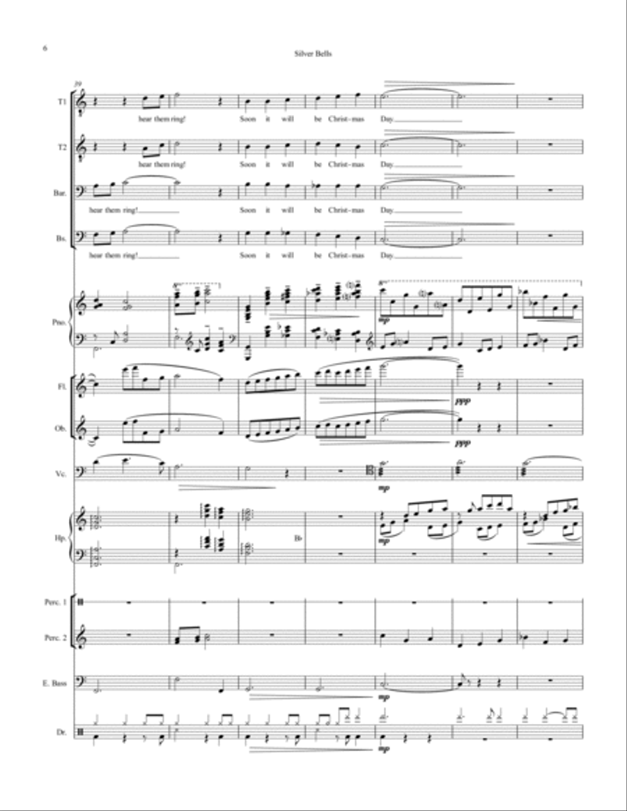 Silver Bells Large Ensemble scores gallery preview page 6