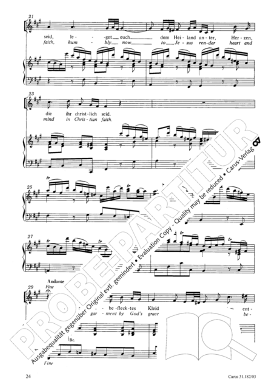 Himmelskonig, sei willkommen (King of heaven, be most welcome) ATB scores gallery preview page 24