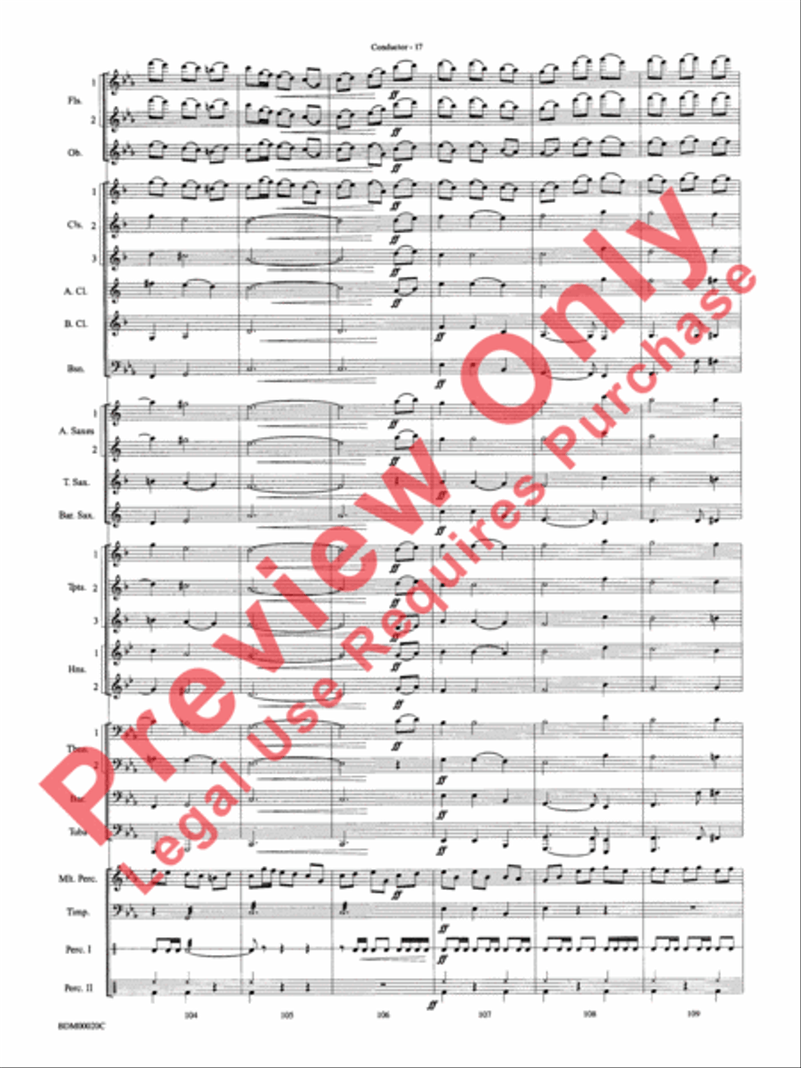 Coventry Carol Concert Band scores gallery preview page 19