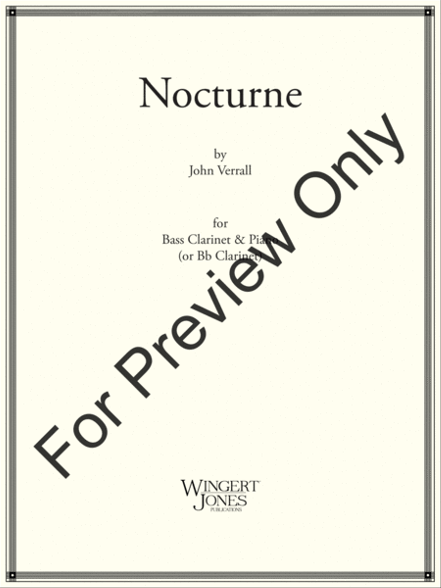 Nocturne Bass Clarinet scores gallery preview page 2