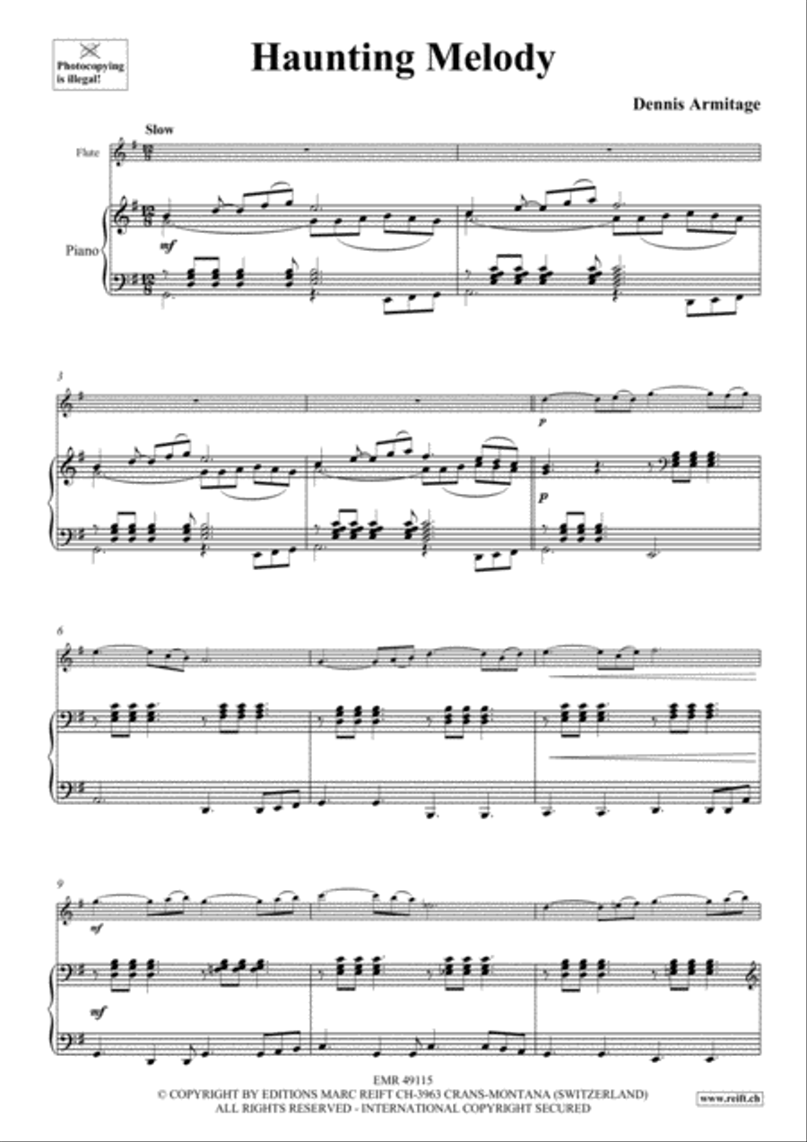 Haunting Melody Flute Solo scores gallery preview page 3
