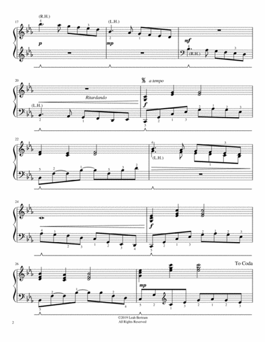 All the Pretty Little Horses ~ Late Intermediate Piano Solo image number null