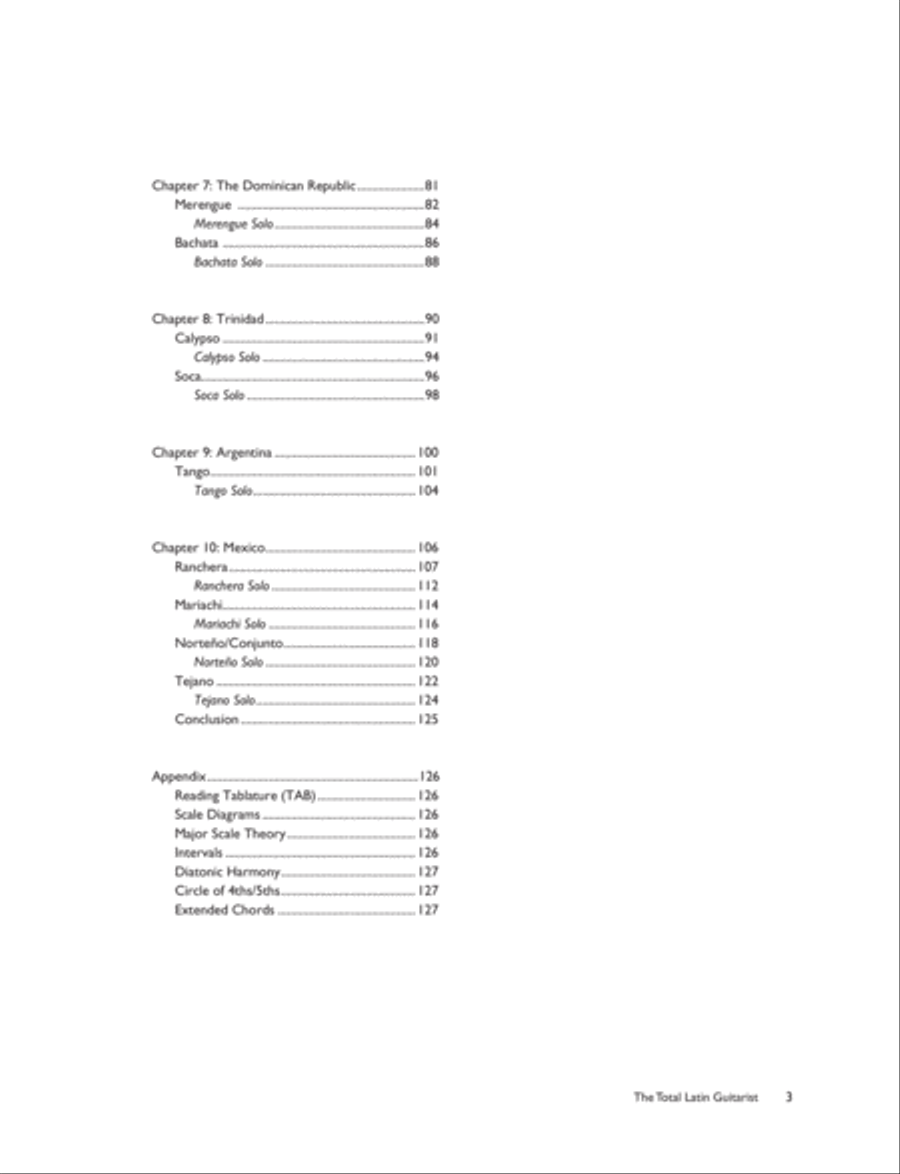 The Total Latin Guitarist Electric Guitar scores gallery preview page 8