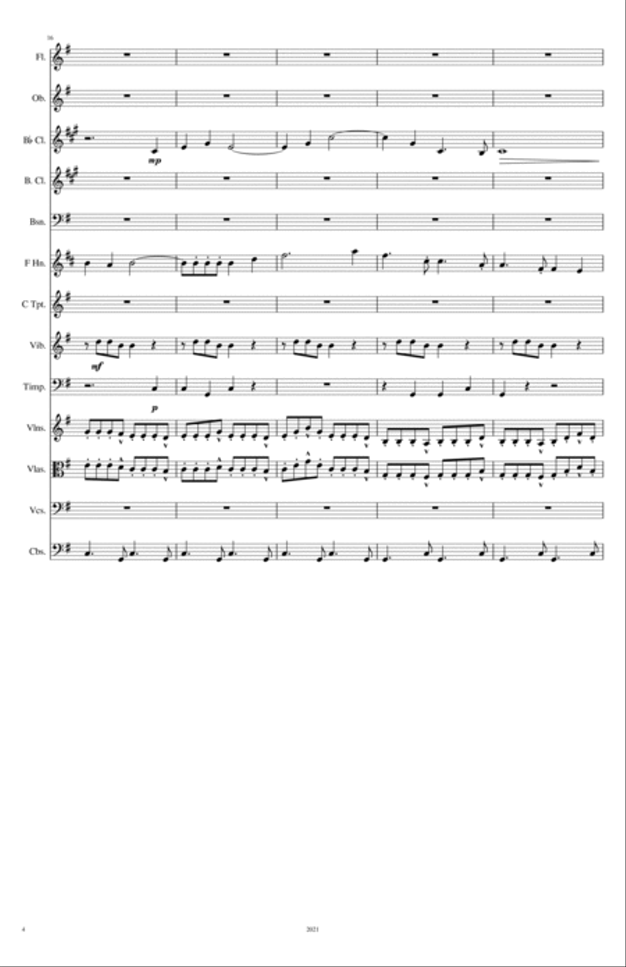 Symphonic Poem # 3: On Our Way Full Orchestra scores gallery preview page 5