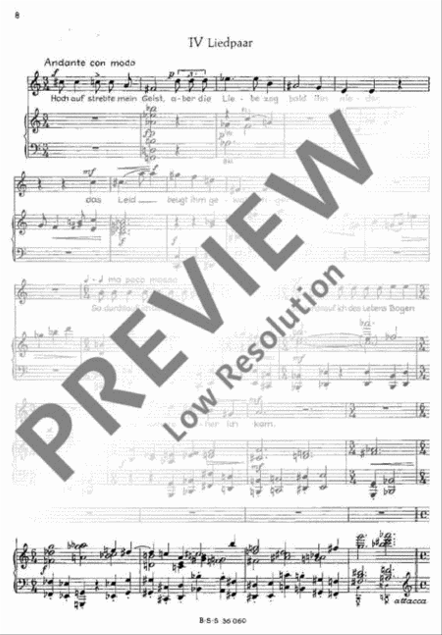 Mitte des Lebens Bass Clarinet scores gallery preview page 9