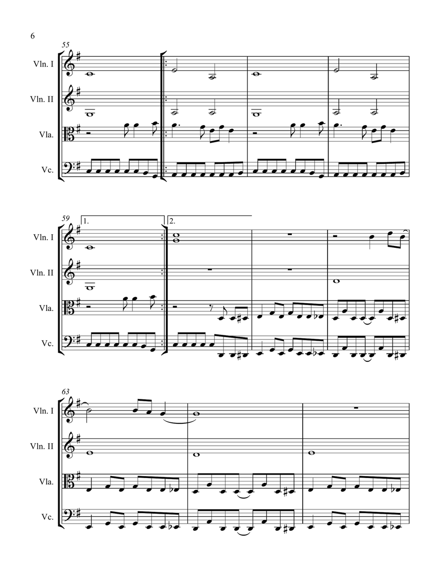 Come As You Are Come As You Are String Quartet scores gallery preview page 6