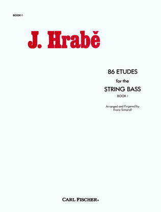 Book cover for 86 Etudes for the String Bass
