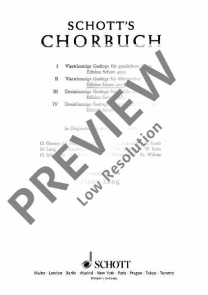 Schott's Chorbuch