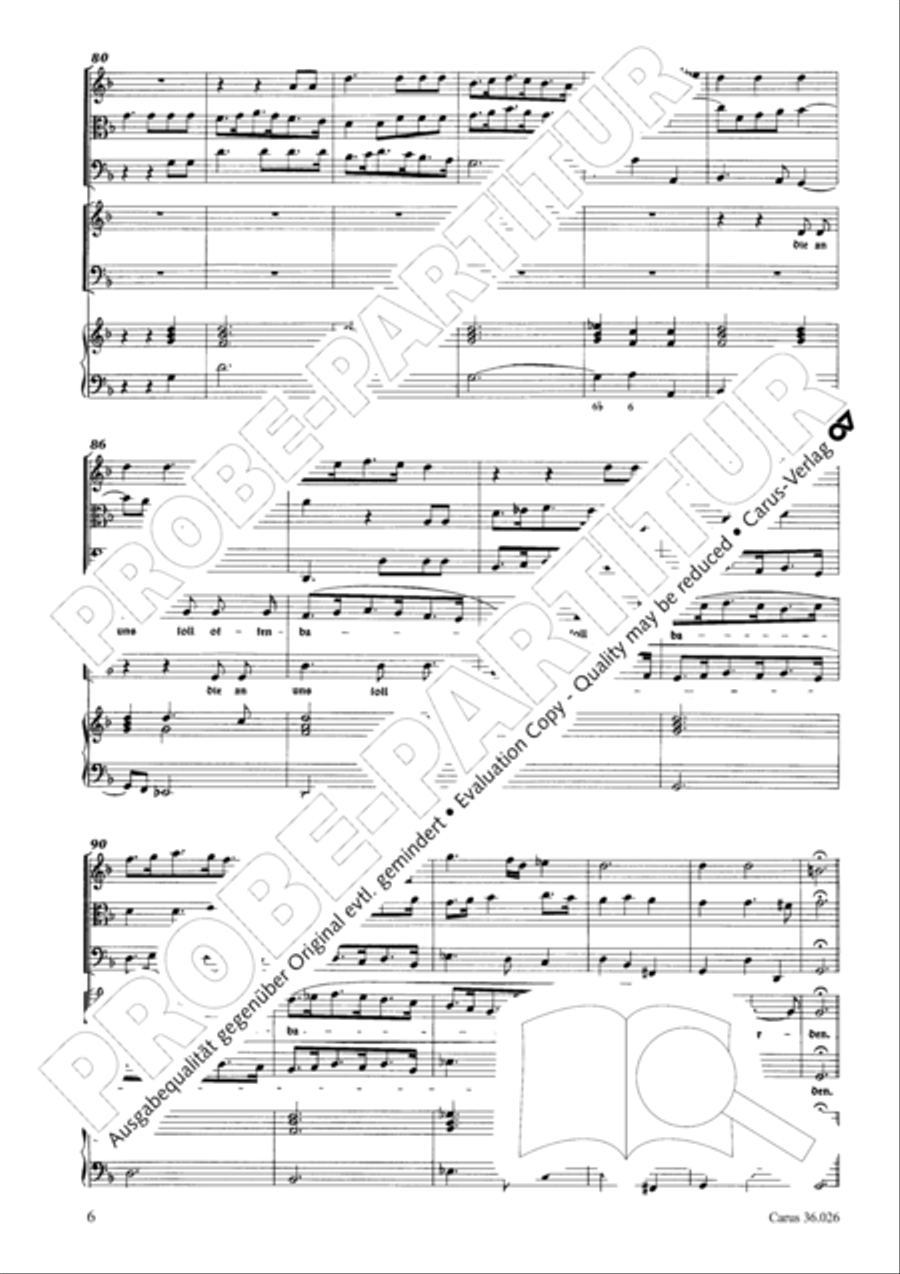 Now I indeed believe (Ich halte es dafur) Choir scores gallery preview page 7