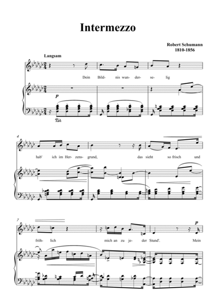 Schumann-Intermezzo in G♭ Major