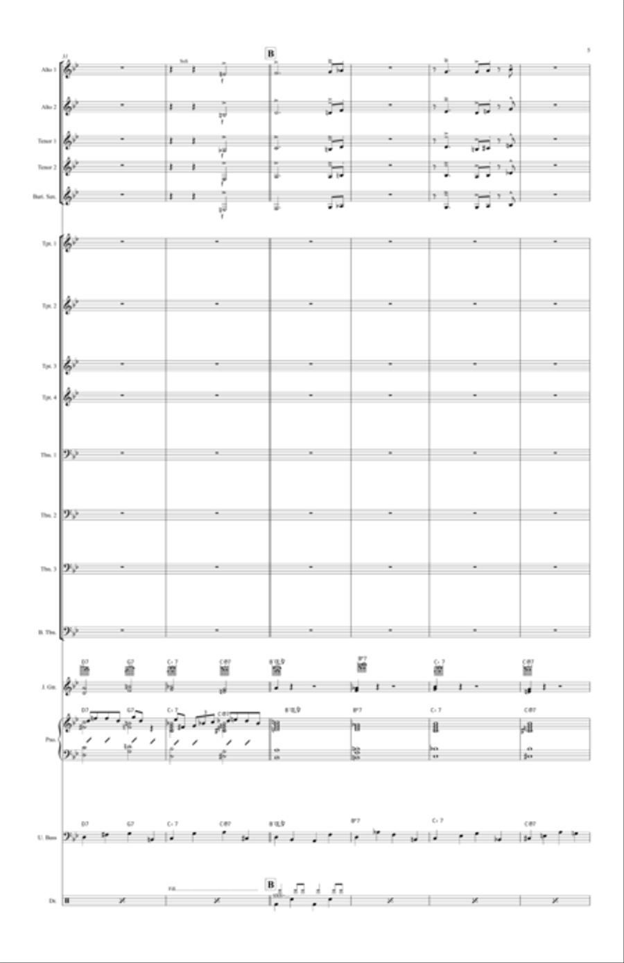 Right Outa' Pocket Jazz Ensemble scores gallery preview page 5