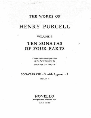 Book cover for 10 Sonatas of Fours Parts