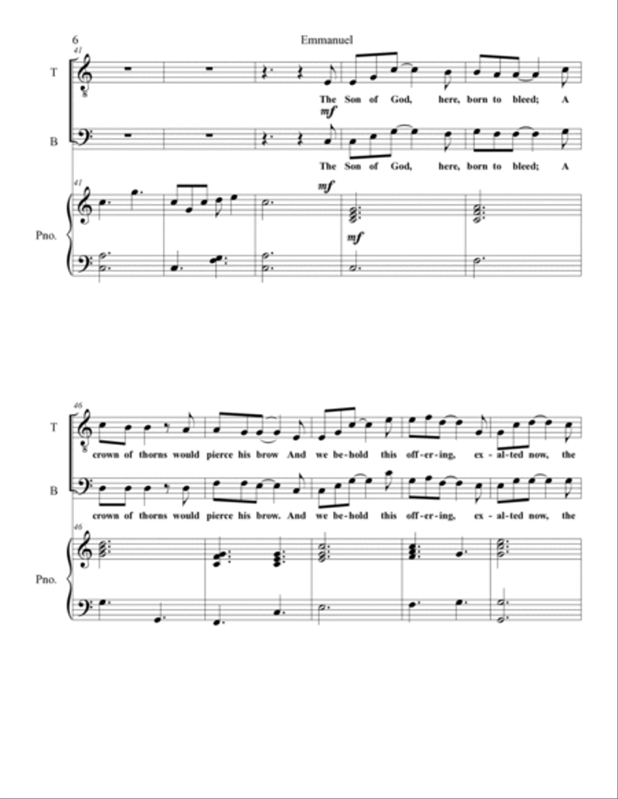 Emmanuel (hallowed Manger Ground) TB scores gallery preview page 6
