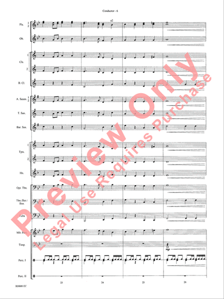 Portsmouth Overture Portsmouth Overture Concert Band scores gallery preview page 8